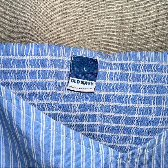 Striped Smocked Babydoll Cami Swing Top - Picture 3 of 3